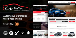 CarForYou Automotive Car Dealer WP Theme