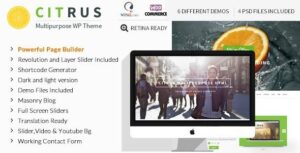 Citrus One Page WP Theme