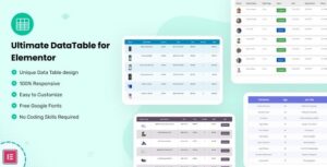 Datalentor Advanced DataTable for Elementor