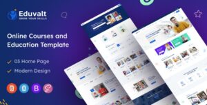 Eduvalt Online Courses & Education WP Theme + RTL