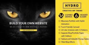 HYDRO One Page Portfolio WP Theme