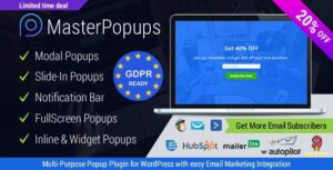 Master Popups WP Plugin for Email Subscription