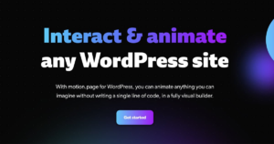 Motion.page Animation & Interaction WP Plugin for Pros