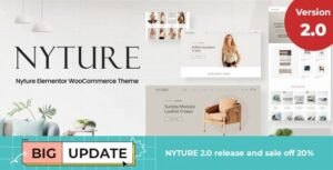 Nyture Elementor WooCommerce Theme