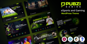 Pubzi eSports and Gaming WP Theme