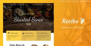 Recibo Restaurant / Food / Cook WP Theme