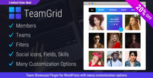Team Grid Team Member Showcase WP Plugin & Team Editor