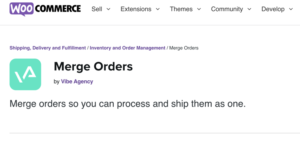 WooCommerce Merge Orders