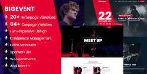 BigEvent Conference Event WP Theme