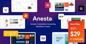 Anesta Intranet, Extranet, Community and BuddyPress WP Theme