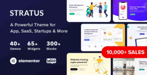 Stratus App, SaaS & Software Startup Tech Theme