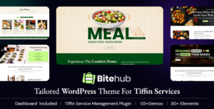 Bitehub Tiffin & Food Delivery WP Theme