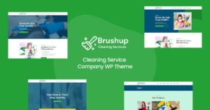 Brushup Cleaning Service Company WP Theme