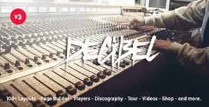 Decibel Professional Music WP Theme