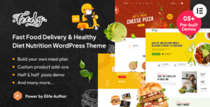 Feedy Healthy Fast Food Delivery and Diet Nutrition WP Theme