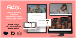 Felix. Startup Landing Page WP Theme