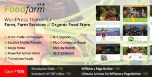 FoodFarm (28 November 2025) WP Theme for Farm, Farm Services and Organic Food Store