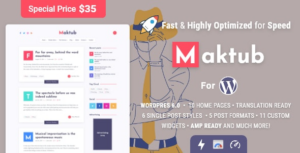 Maktub Minimal & Lightweight Blog for WP