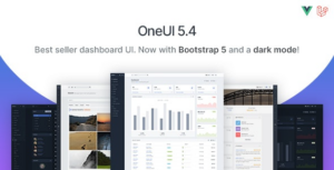 OneUI Bootstrap 5 Admin Dashboard Template, Vue Edition & Laravel 9 Starter Kit