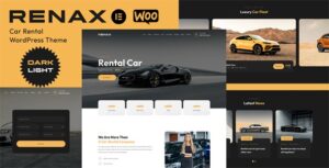 Renax Car Rental Elementor WP Theme
