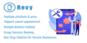 Revy WP booking system for repair service industries