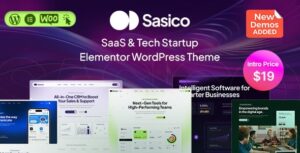 Sasico SaaS & Tech Startup WP Theme