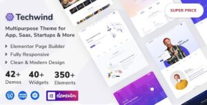 Techwind Multipurpose Landing WP Theme