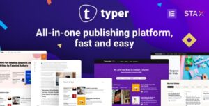 Typer Amazing Blog and Multi Author Publishing Theme