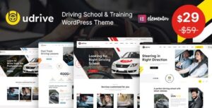 Udrive Driving School WP Theme