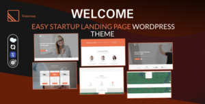 Vanessa Easy Startup Landing Page WP Theme