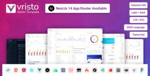 Vristo Tailwind Admin Template NextJS App Router HTML, Angular, ReactJS, VueJS, NuxtJS, Laravel