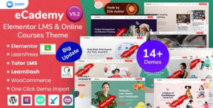 eCademy Elementor LMS & Online Courses Theme
