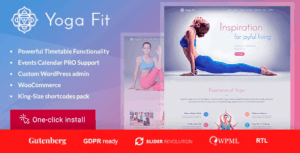 Yoga Fit Sports & Fitness WP Theme