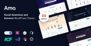 AMA WP bbPress Forum Theme with Social Questions and Answers