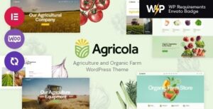 Agricola Agriculture and Organic Farm WP Theme