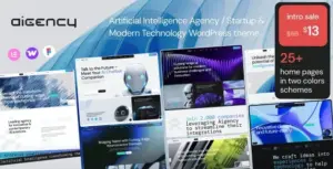 Aigency AI Agency & Technology Startup WP Theme