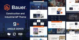 Bauer Construction and Industrial WP Theme