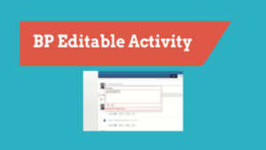 BuddyPress Editable Activity