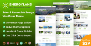 Energyland Solar & Renewable Energy WP Theme