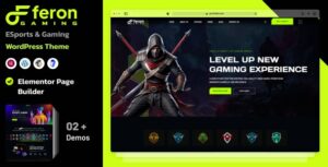 Feron eSports and Gaming WP Theme