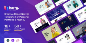 Harry Personal Portfolio & Agency React Next js Template