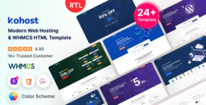 Kohost Modern Web Hosting & WHMCS Template