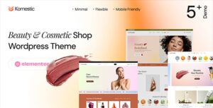 Komestic Beauty & Cosmetics Shop WP Theme