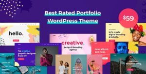 Leedo Modern, Colorful & Creative Portfolio WP Theme