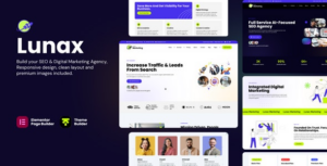 Lunax Digital Marketing Agency & SEO WP Theme