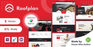 Roofplan Roofing Services WP Theme + RTL