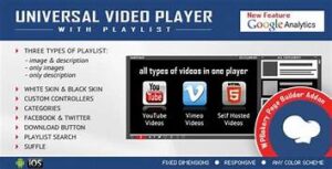 Universal Video Player WP Plugin