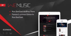 WeMusic Music Band Event WP Theme