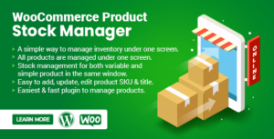 WooCommerce Product Stock Manager Bulk Inventory & Quantity Editor