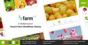 eFarm A Multipurpose Food & Farm WP Theme